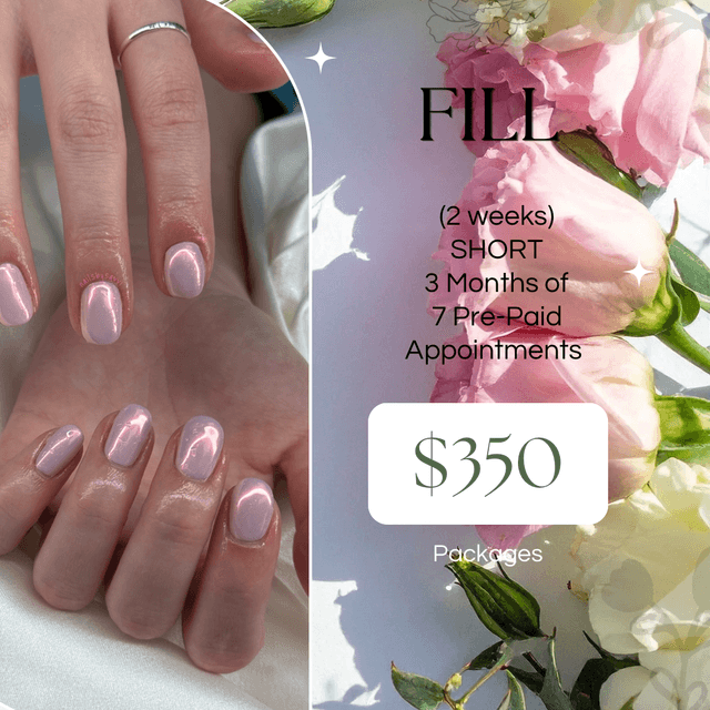 3 MO Pre-Pay: Fill (2wk) - SHORT at Nails By Savvi in Brookfield, WI