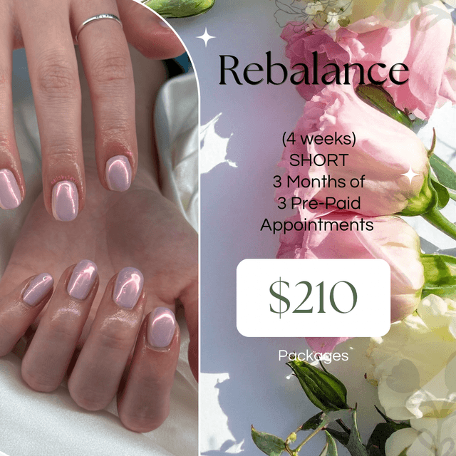 3 MO Pre-Pay: Rebal. (4wk) - SHORT at Nails By Savvi in Brookfield, WI