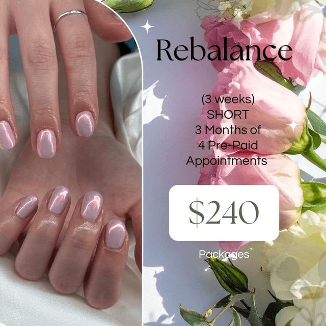 3 MO Pre-Pay: Rebal. (3wk) - SHORT at Nails By Savvi in Brookfield, WI